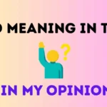 imo meaning in text