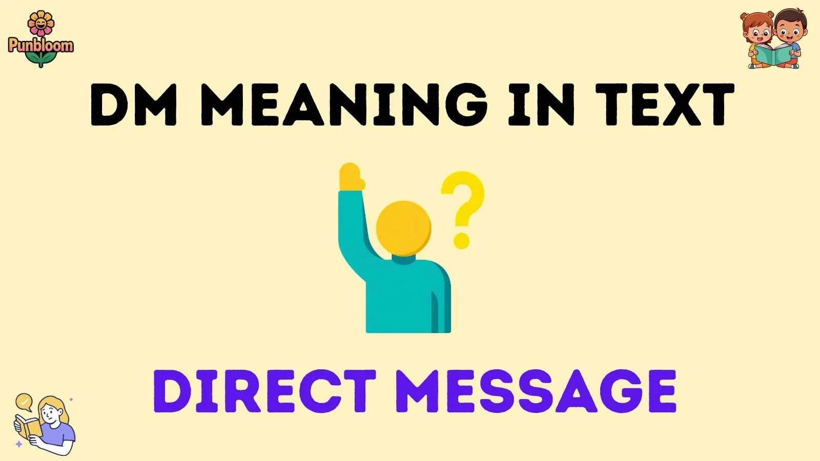 dm meaning in text