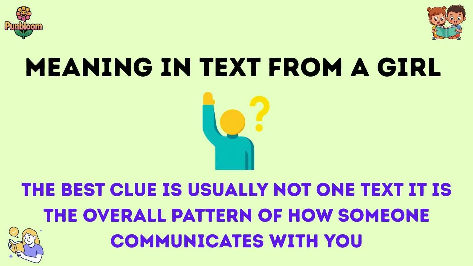 meaning in text from a girl